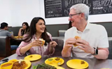 Tim Cook relishes Vada Pav with Madhuri Dixit, shares picture